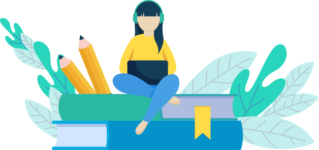student sitting on table